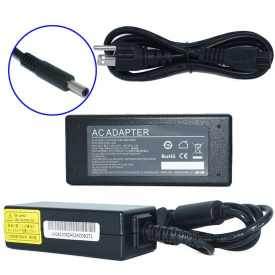 Generico Cargador para Laptop AC-DELL-AZUL, 65W, Punta Azul, Compatible con Dell