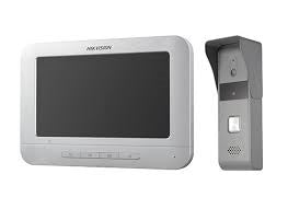 Hikvision DS-KIS203T sistema de intercomunicación de video 17,8 cm (7") Gris, Blanco