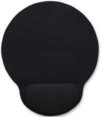 Manhattan Alfombrilla de ratón con reposamuñecas de gel, color negro, 241 × 203 × 40 mm, base antideslizante, garantía de por vida Ratón Monocromo Gel, Caucho Si Si