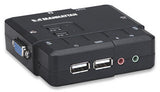 Manhattan Switch KVM Compacto de 2 Puertos interruptores kvm 2 USB USB VGA