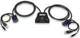 Manhattan Mini Switch KVM de 2 puertos interruptores kvm 2 USB USB VGA