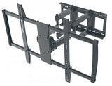 Manhattan Soporte de pared (Articulado) para TV/monitores, pantallas 37"–100", Compatibilidad VESA: de 200x200 a 900x600 mm (verifique las dimensiones de los cuatro orificios de montaje traseros), carga máxima 80 kg, negro Monitor negro