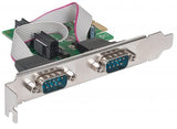 Manhattan Tarjeta Serial PCI Express tarjetas y adaptadores de interfaz PCIe De serie 2 Si