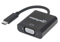 Manhattan Convertidor USB-C a VGA adaptadores gráficos usb USB Tipo C Macho Derecho 3.2 Gen 1 (3.1 Gen 1)