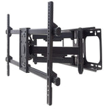 Manhattan Soporte de pared (Articulado) para TV/monitores, pantallas 37"–75", Compatibilidad VESA: de 200x200 a 800x400 mm (verifique las dimensiones de los cuatro orificios de montaje traseros), carga máxima 75 kg, negro Monitor negro