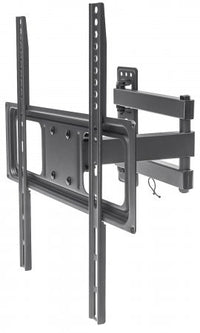 Manhattan Soporte para TV, de pared, movimiento articulado, pantallas curvas o planas de 32" a 55" de máximo 35 kg Monitor Negro