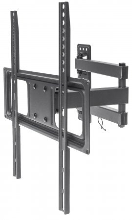 Manhattan Soporte para TV, de pared, movimiento articulado, pantallas curvas o planas de 32" a 55" de máximo 35 kg Monitor Negro