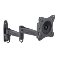 Manhattan Soporte para monitor, de pared, movimiento articulado, pantalla plana de 13" a 27" máximo 15 kg Monitor Negro