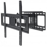 Manhattan Soporte de pared (Articulado) para TV/monitores, pantallas 37"–65", Compatibilidad VESA: de 200x200 a 600x400 mm (verifique las dimensiones de los cuatro orificios de montaje traseros), carga máxima 50 kg, negro Monitor negro