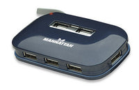 Manhattan Hub USB de Alta Velocidad 2.0 hubs de interfaz USB 2.0 USB 3.2 Gen 1 (3.1 Gen 1) Type-A 7 7