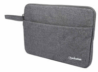 Manhattan Funda para portátil Seattle 14,5", gris, acolchada, interior extra suave, compartimento pr