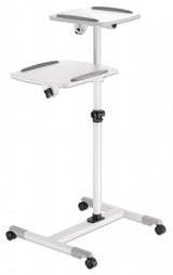 Manhattan Soporte de carrito para proyectores y laptops muebles y soportes para dispositivos multimedia Gris, Blanco Portátil/Proyector Carro multimedia 10 kg