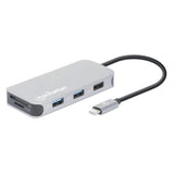 MANHATTAN Docking Station 130615, 4 Puertos USB, HDMI, Compatible con Windows