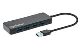 Manhattan Hub USB con 7 puertos USB-A 3.2 Hubs de interfaz 7 USB 3.2 Gen 1 (3.1 Gen 1) Type-A USB 3.2 Gen 1 (3.1 Gen 1)