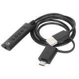 Manhattan 153560 divisores de audio USB-C & USB-A USB-A & 3.5 mm Macho Hembra
