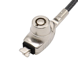 Manhattan Candado para portátil (Nano) con 2 llaves, compatible con ranura Nano, cable de 1,5 m, antirrobo, cable de acero con funda PVC transparente, garantía de por vida Cable Negro, Translúcido Portátil Llave Kensington, Nano