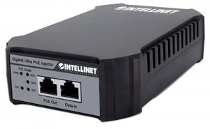 Intellinet Injecteur PoE++ Gigabit, 1 port 95 W, conforme IEEE 802.3bt (4PPoE), boîtier plastique, option montage mural,