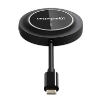 Manhattan Adaptador inalámbrico HDMI 1080p con transmisor USB-C, dongle para mostrar vídeo de forma inalámbrica desde un