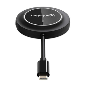 Manhattan Adaptador inalámbrico HDMI 1080p con transmisor USB-C, dongle para mostrar vídeo de forma inalámbrica desde un
