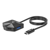 Manhattan Hub/dock combinado USB-C y USB-A, puertos (4): 2x USB-A + 2x USB-C, 5 Gbps (USB 3.0), dise