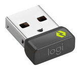 Logitech 956-000007 accesorios de dispositivos de entrada Receptor USB Ratón / Teclado Logitech Negro, Verde, Metálico