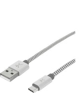 Perfect Choice PC-101673 cable USB USB 2.0 1 m USB C USB A Blanco, Gris