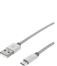 Perfect Choice PC-101673 cable USB USB 2.0 1 m USB C USB A Blanco, Gris