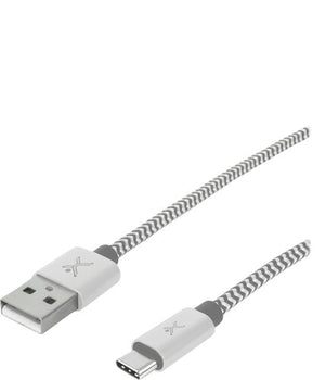 Perfect Choice PC-101673 cable USB USB 2.0 1 m USB C USB A Blanco, Gris