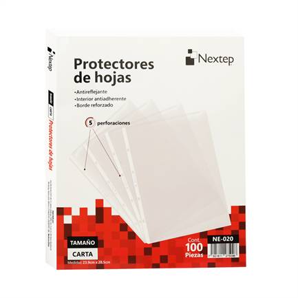 Nextep NE-020 protector de hojas Carta