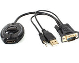 BRobotix 150620 Adaptadores de cable de vídeo 0,3 m HDMI + 3.5mm VGA (D-Sub)