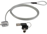Candado de Seguridad Brobotix 235497 con Llave Redonda para Laptop Negro
