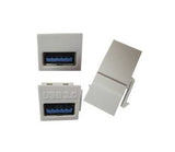 BRobotix 065630 cambiador de género para cable USB Blanco