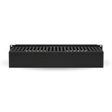 BRobotix 830878 Accesorios para rack Panel de gestión de cables Negro 2U