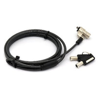 Generic 764465 cable antirrobo Negro 1,8 m