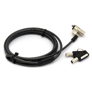 Generic 764465 cable antirrobo Negro 1,8 m
