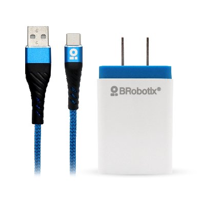 Cargador Brobotix USB Carga Rápida 18W con Cable Tipo C 1 Metro