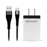 BRobotix 963325 cargador de dispositivo móvil Teléfono móvil, Tableta, Universal Negro, Blanco Corri