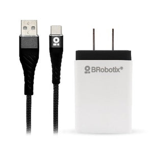BRobotix 963325 cargador de dispositivo móvil Teléfono móvil, Tableta, Universal Negro, Blanco Corri