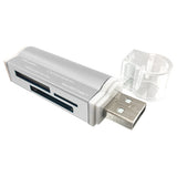 BRobotix 180420P Lector de tarjetas MS Duo, MicroSD (TransFlash), SD No Plata