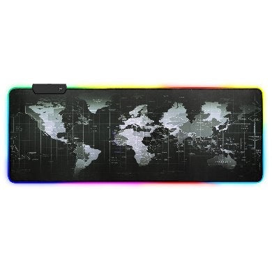 Mousepad BROBOTIX 651329 con Superficie Resistente al Agua, Base Antideslizante y Bordes Reforzados