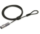BRobotix 6000298 Cable antirrobo Negro, Plata Portátil Cerradura con combinación