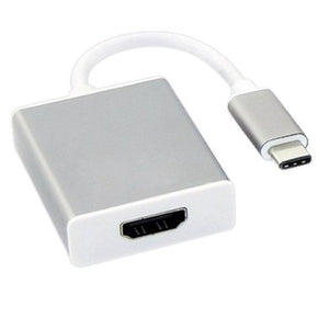 BRobotix 569441 adaptador de cable de vídeo 0,13 m HDMI tipo A (Estándar) USB Tipo C Blanco