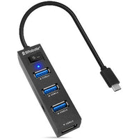 BRobotix 6001189 hub de interfaz USB 3.2 Gen 1 (3.1 Gen 1) Type-A 5000 Mbit/s Negro