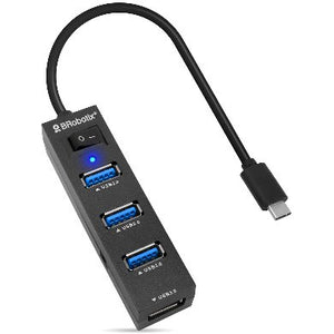 BRobotix 6001189 hub de interfaz USB 3.2 Gen 1 (3.1 Gen 1) Type-A 5000 Mbit/s Negro