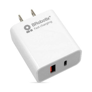 BRobotix 6000502 cargador de dispositivo móvil Universal Blanco Corriente alterna Carga rápida Inter