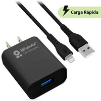 BRobotix 6001356 cargador de dispositivo móvil Universal Negro Corriente alterna Carga rápida Interi