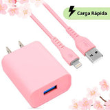 BRobotix 6001363 cargador de dispositivo móvil Universal Rosa Corriente alterna Carga rápida Interio