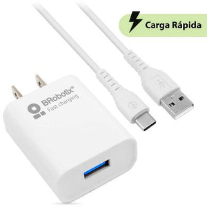 BRobotix 6001318 cargador de dispositivo móvil Universal Blanco Corriente alterna Carga rápida Inter