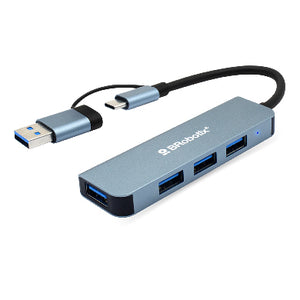 BRobotix 6005460 base para portátil y replicador de puertos Alámbrico USB 3.2 Gen 1 (3.1 Gen 1) Type