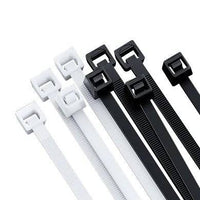 Cincho Organizador de Cables BROBOTIX 6006566 Nylon Blanco/Negro